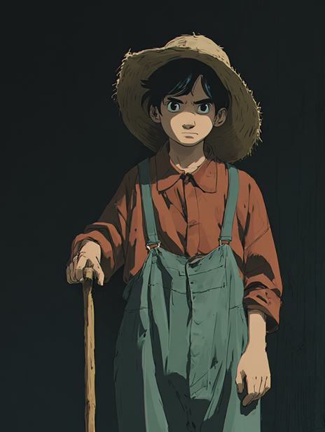 Thomas, a young farmer portrait